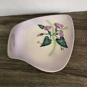Vtg Carltonware Hand Painted Morning Glory Plate